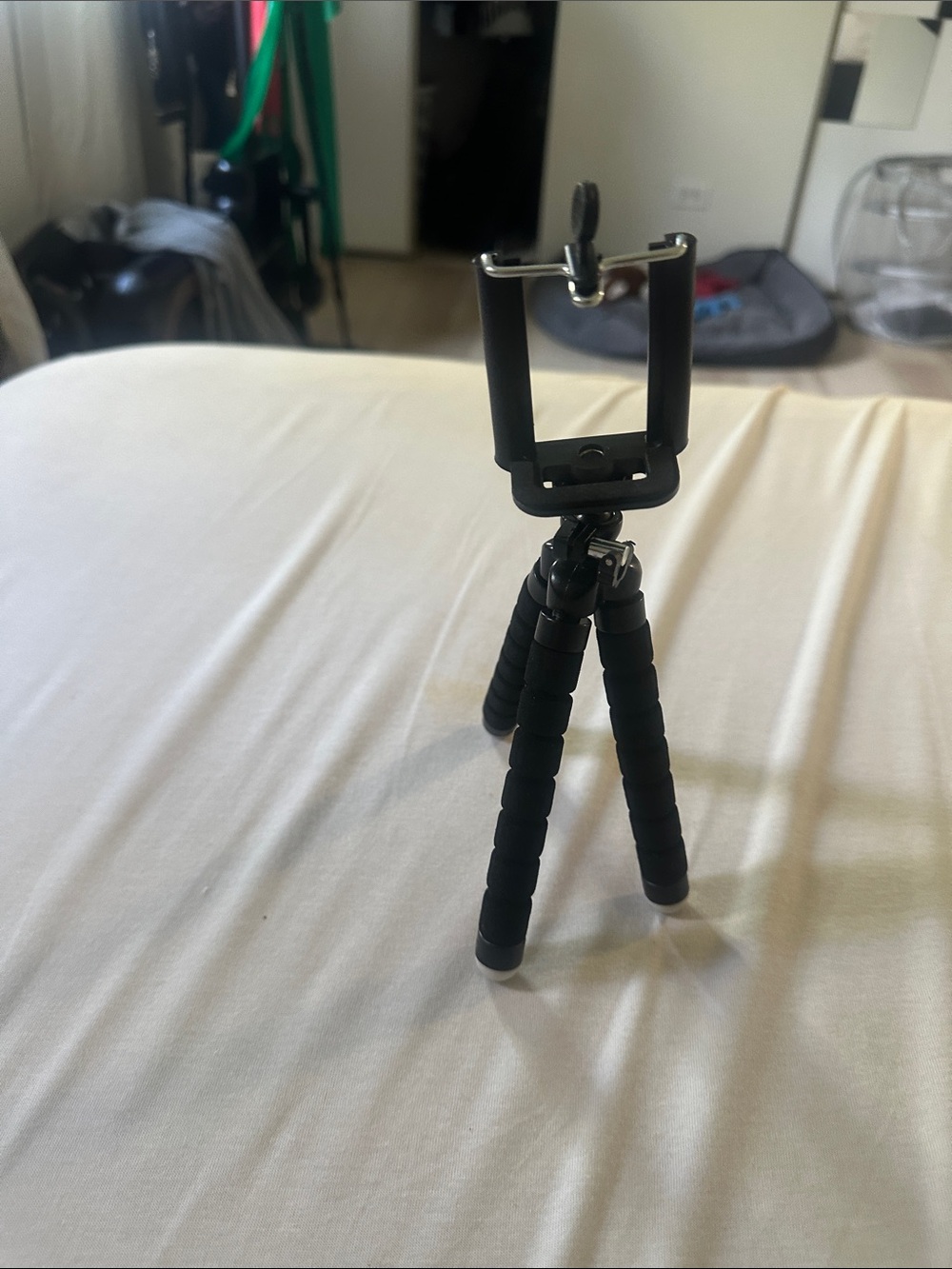 Black Flexible Mini Tripod with Phone Mount